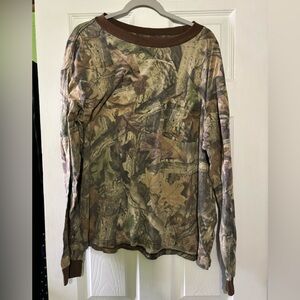 Liberty Green and Brown Camouflage Long Sleeve Tee